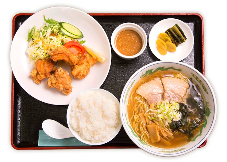 ラーメンとからあげ